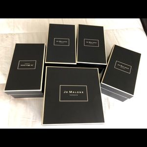 5 black & cream Jo Malone Gift boxes